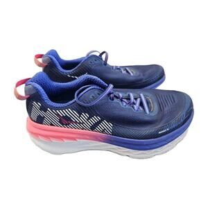 Hoka One One Bondi 5 Women's Running Shoes Blue Purple Pink Athletic 9.5 NEUTRAL